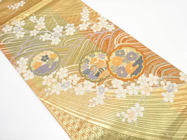 JAPANESE FUKURO OBI / WOVEN MANDARIN DUCK